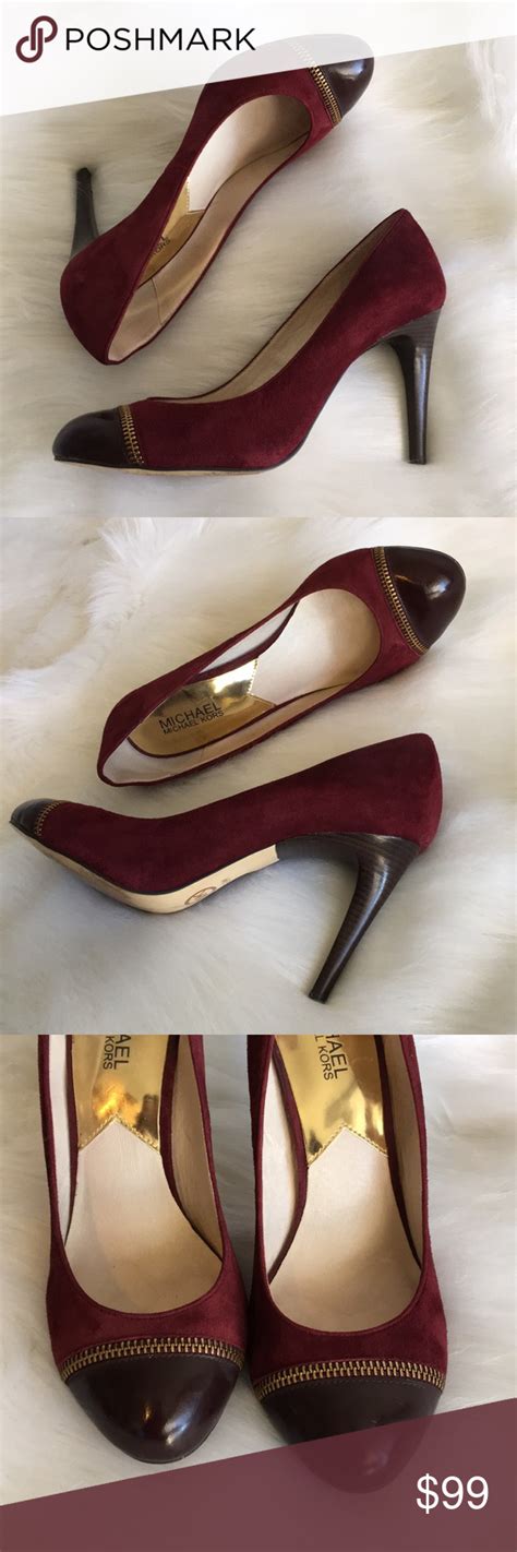 michael kors heels pumps|Michael Kors heels merlot.